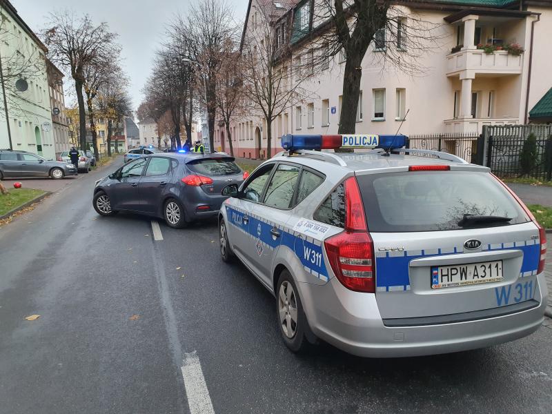 Zdarzenie drogowe na ul. Lipowej w Białogardzie 