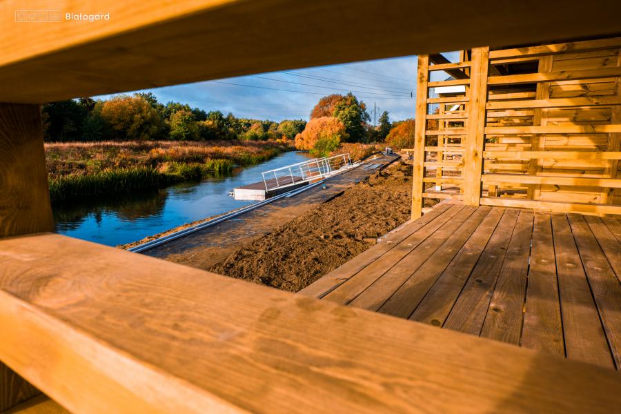 Budowa nowej przystani kajakowej w Białogardzie