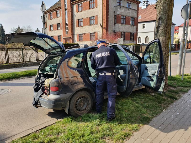 Czołówka z drzewem w Białogardzie - obywatel Ukrainy trafił do aresztu! 