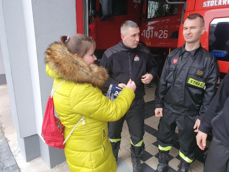 Strażacy z PSP Białogard wspierają 28. Finał Wielkiej Orkiestry Świątecznej Pomocy