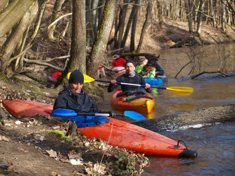 Aleksander Doba i Aleksander Lwow w kajaku pod Białogardem!