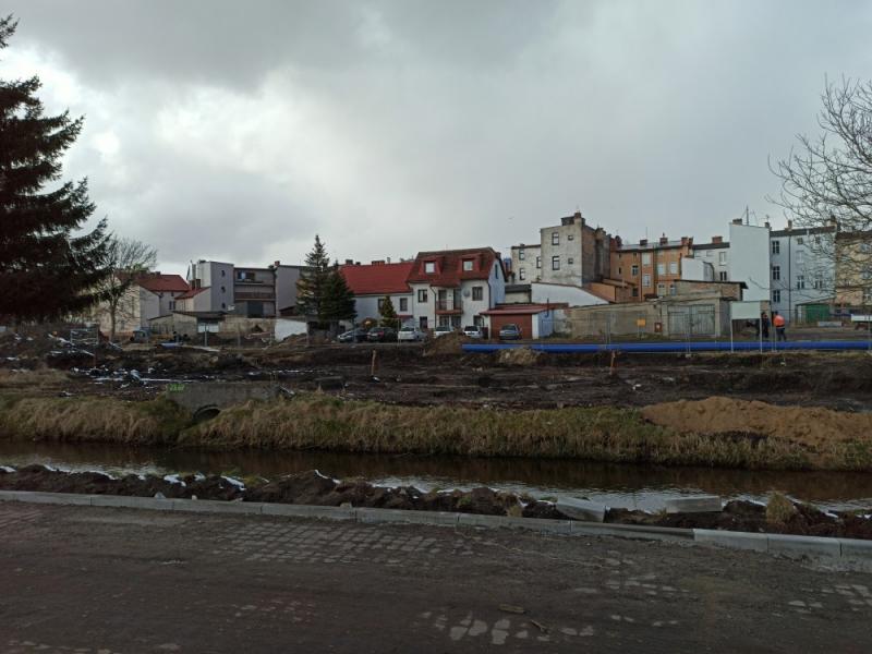 Trwają prace nad remontem Zaułka Drzewnego w Białogardzie