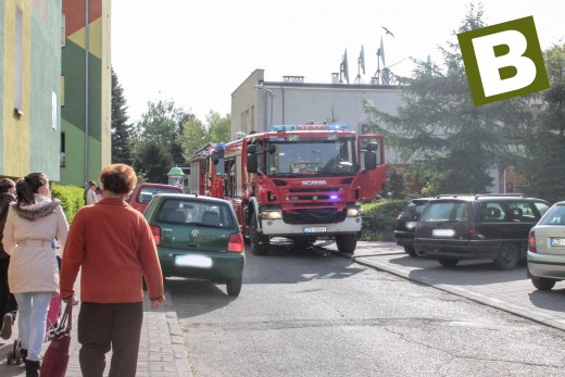 Pożar mieszkania w Białogardzie 