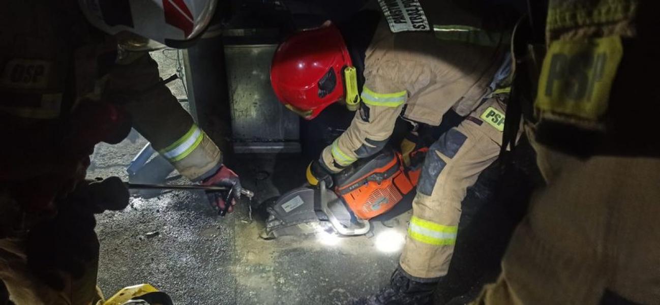 Pożar w szybie wentylacyjnym