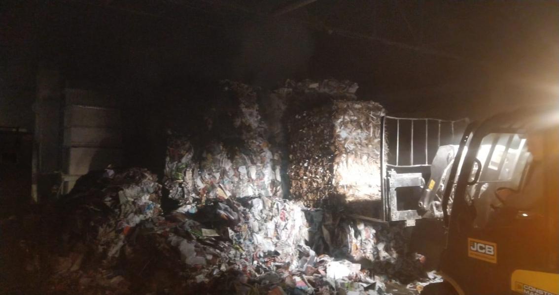 Pożar magazynu w Białogardzie!