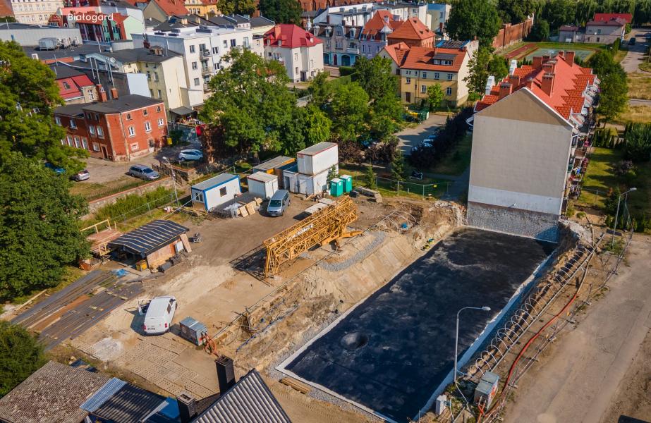 Budowa bloku mieszkalnego przy ul. Konopnickiej 