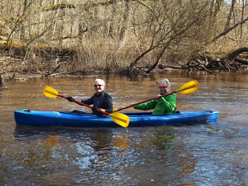Aleksander Doba i Aleksander Lwow w kajaku pod Białogardem!