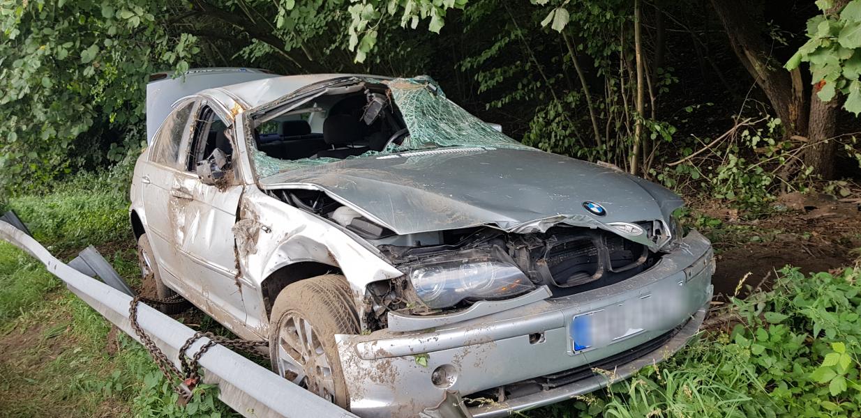 Poważny wypadek na drodze Białogard - Połczyn Zdrój 