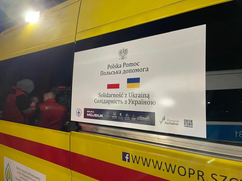 Ratownicy z powiatu Białogardzkiego wyruszyli na granicę Polsko – Ukraińską 