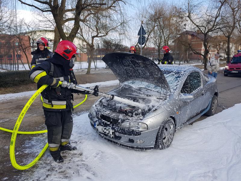 Pożar auta w Białogardzie! 
