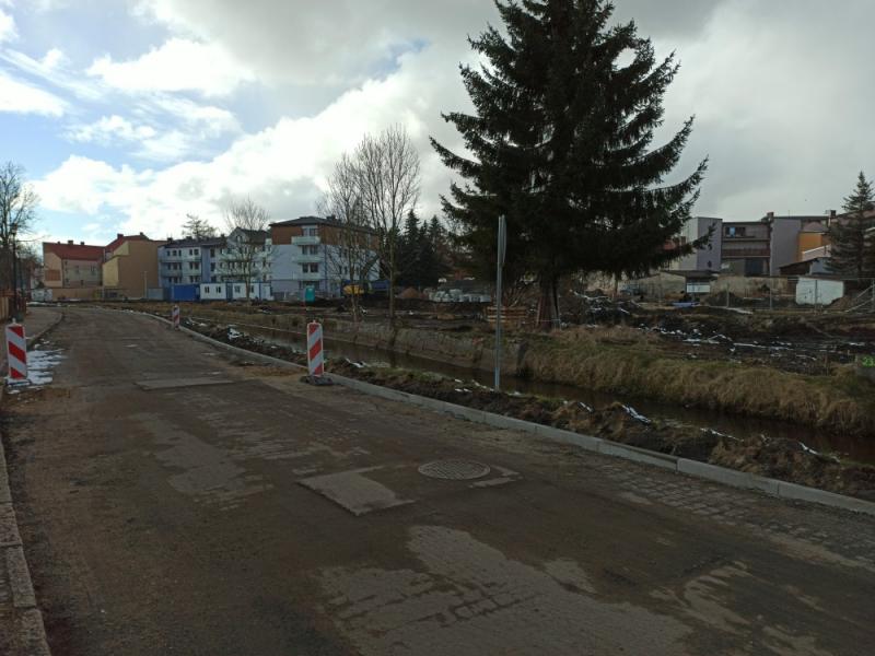 Trwają prace nad remontem Zaułka Drzewnego w Białogardzie