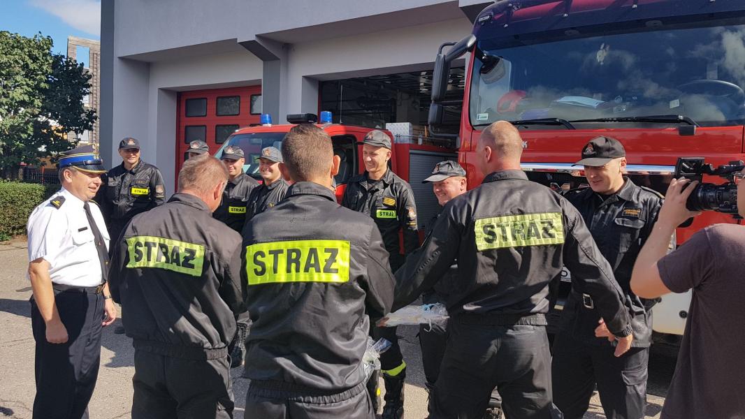 Powitanie strażaków Świnoujście i Białogard - duża porcja zdjęć!