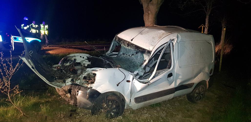 Poważny wypadek pod Stanominem - kierowca wyparował ! 