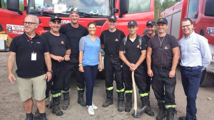 Księżna Szwecji odwiedziła naszych strażaków! 