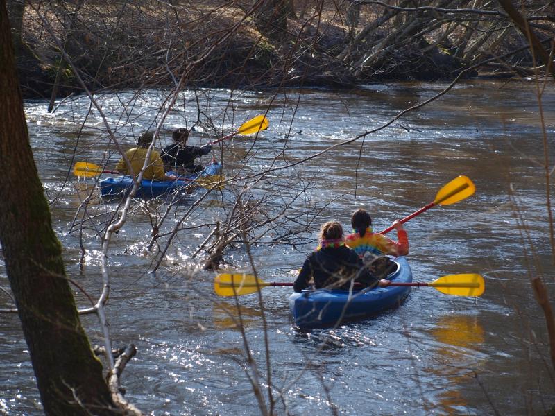 Aleksander Doba i Aleksander Lwow w kajaku pod Białogardem!