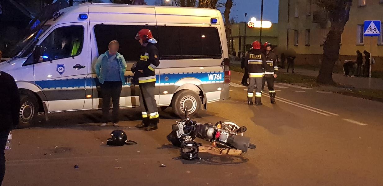 Wypadek drogowy w centrum Białogardu 