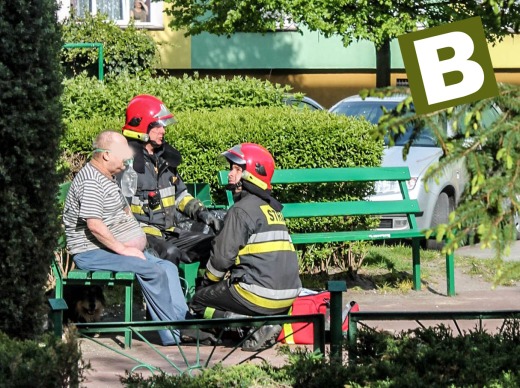 Pożar mieszkania w Białogardzie 