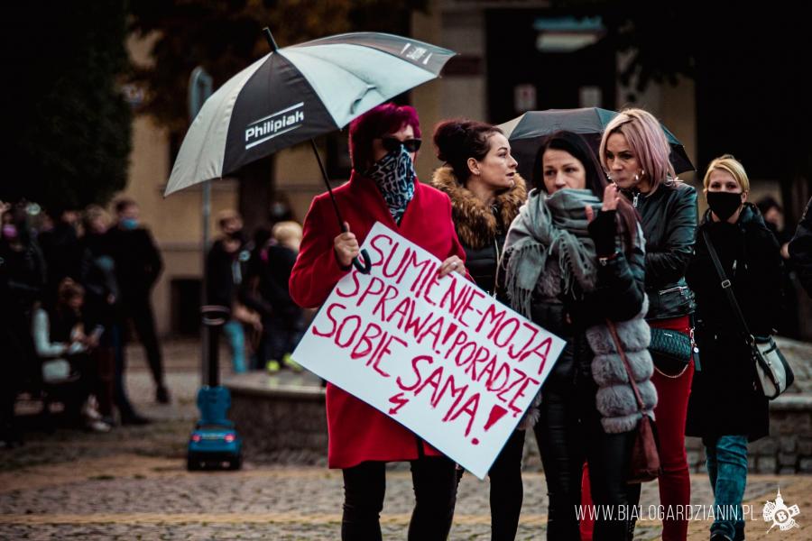 PROTEST W BIAŁOGARDZIE