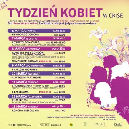 Tydzień Kobiet w Białogardzie – czas kultury, relaksu i inspiracji 