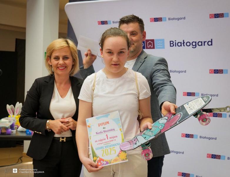 Uroczyste rozdanie nagród w konkursie na Ozdobę Wielkanocną.