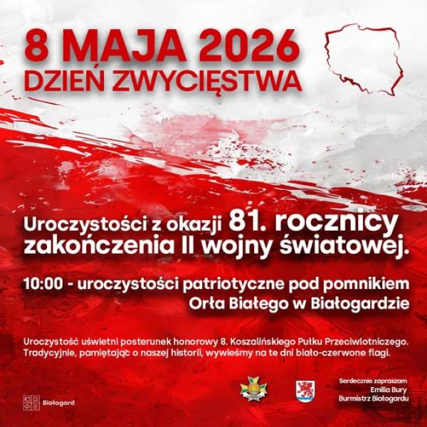 8 maja w Białogardzie: wspólne upamiętnienie końca wojny
