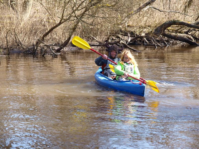 Aleksander Doba i Aleksander Lwow w kajaku pod Białogardem!
