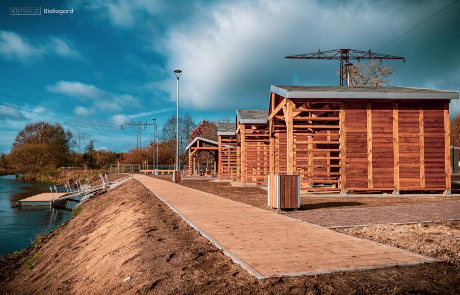 Przystań kajakowa już prawie gotowa