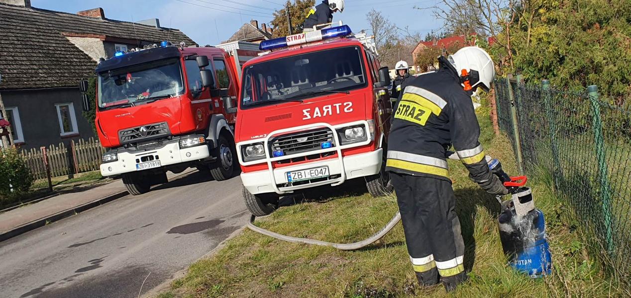 WYBUCH GAZU W SADKOWIE