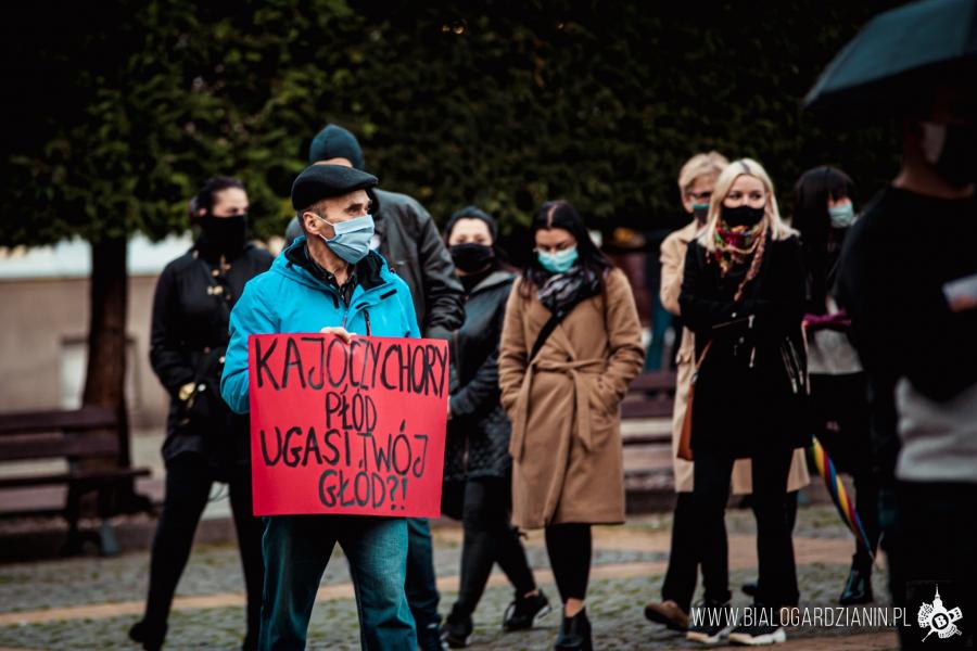 PROTEST W BIAŁOGARDZIE