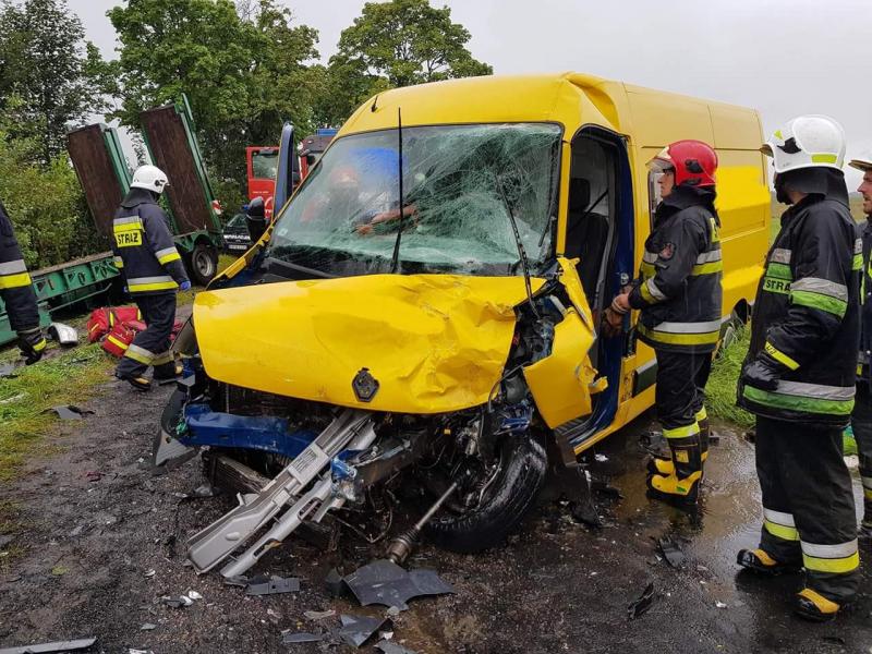 POWAŻNY WYPADEK W POWIECIE BIAŁOGARDZKIM