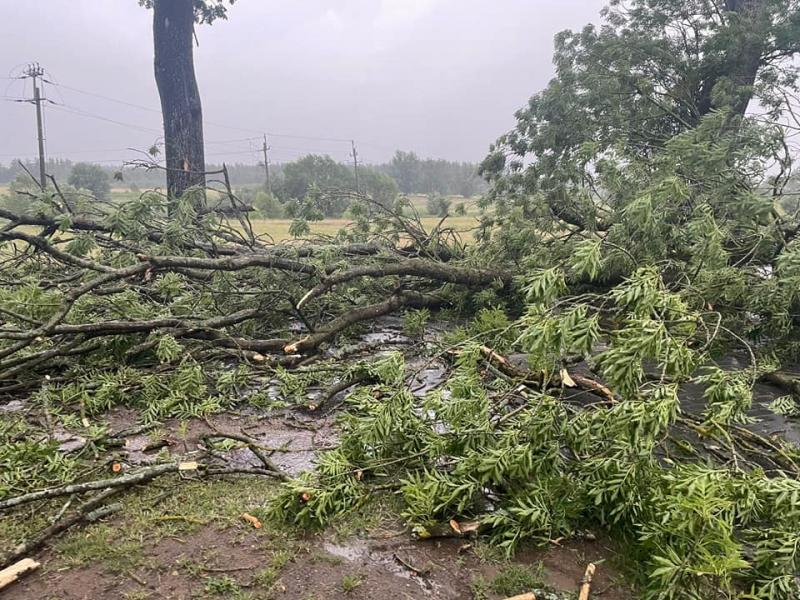 Potężna burza w Powiecie Białogardzkim 
