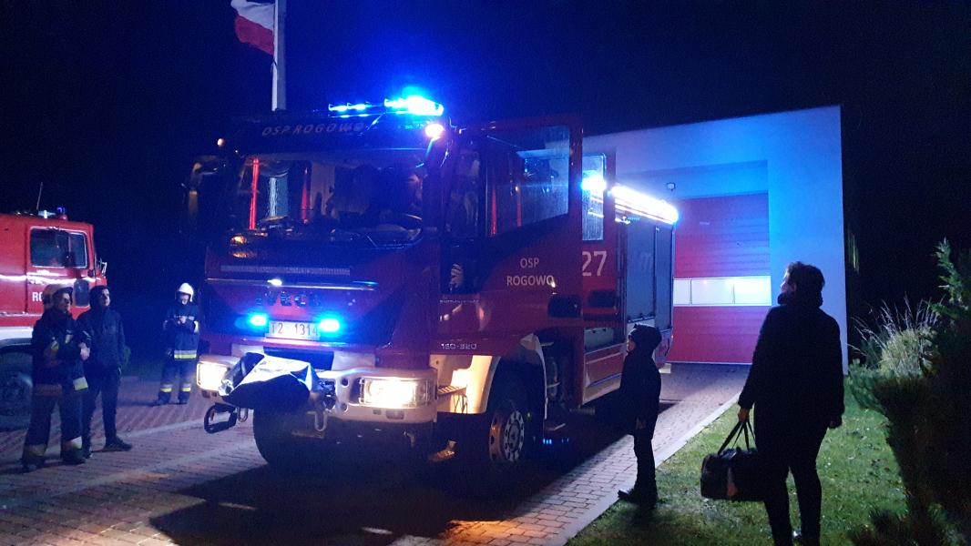 Powitanie nowego wozu ratowniczo gaśniczego w OSP Rogowo 