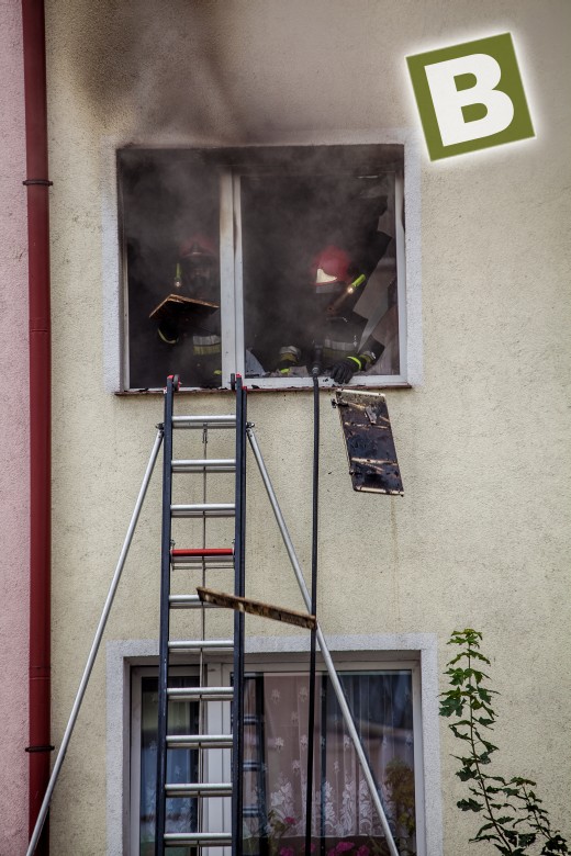 Pożar mieszkania na oś Lelewela.