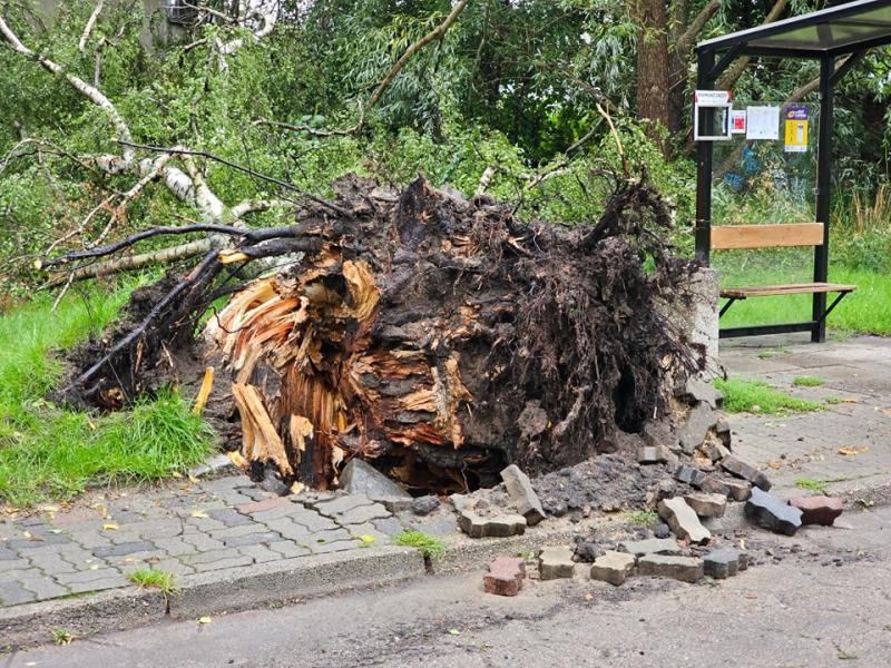 Nocna nawałnica w Białogardzie 