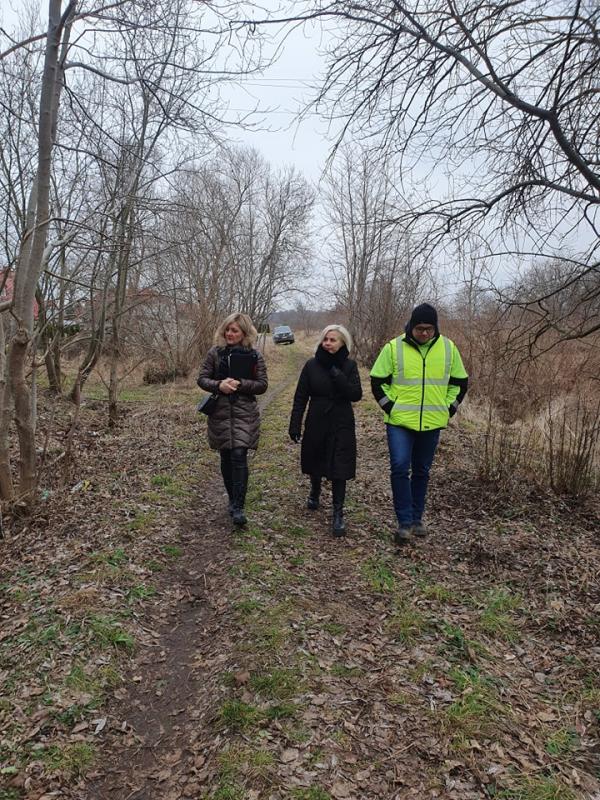 Budowa ścieżki rowerowej w Białogardzie. 