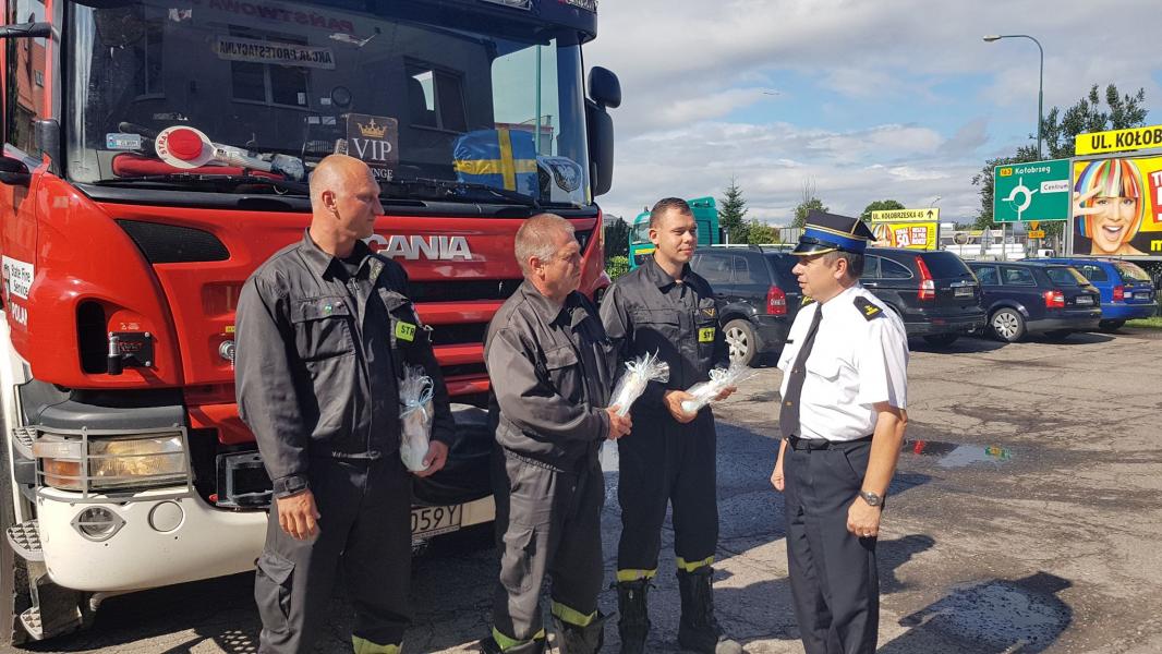 Powitanie strażaków Świnoujście i Białogard - duża porcja zdjęć!