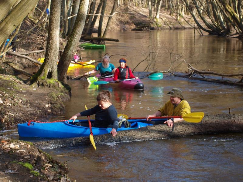 Aleksander Doba i Aleksander Lwow w kajaku pod Białogardem!