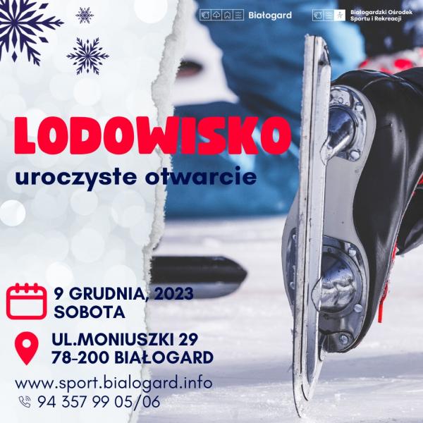 Uroczyste otwarcie lodowiska w Białogardzie