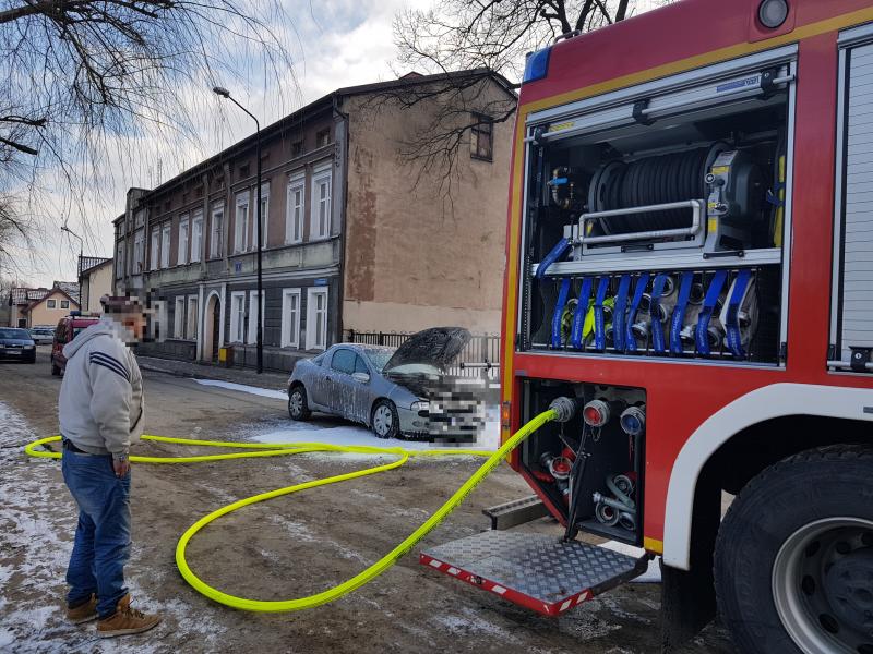 Pożar auta w Białogardzie! 