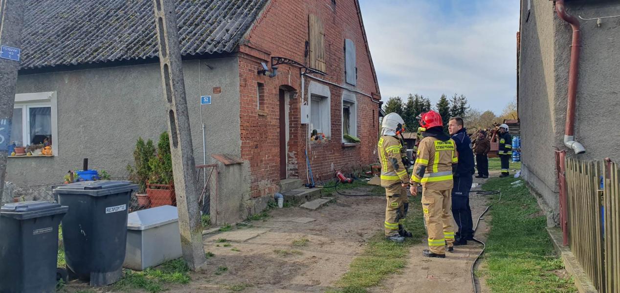 WYBUCH GAZU W SADKOWIE