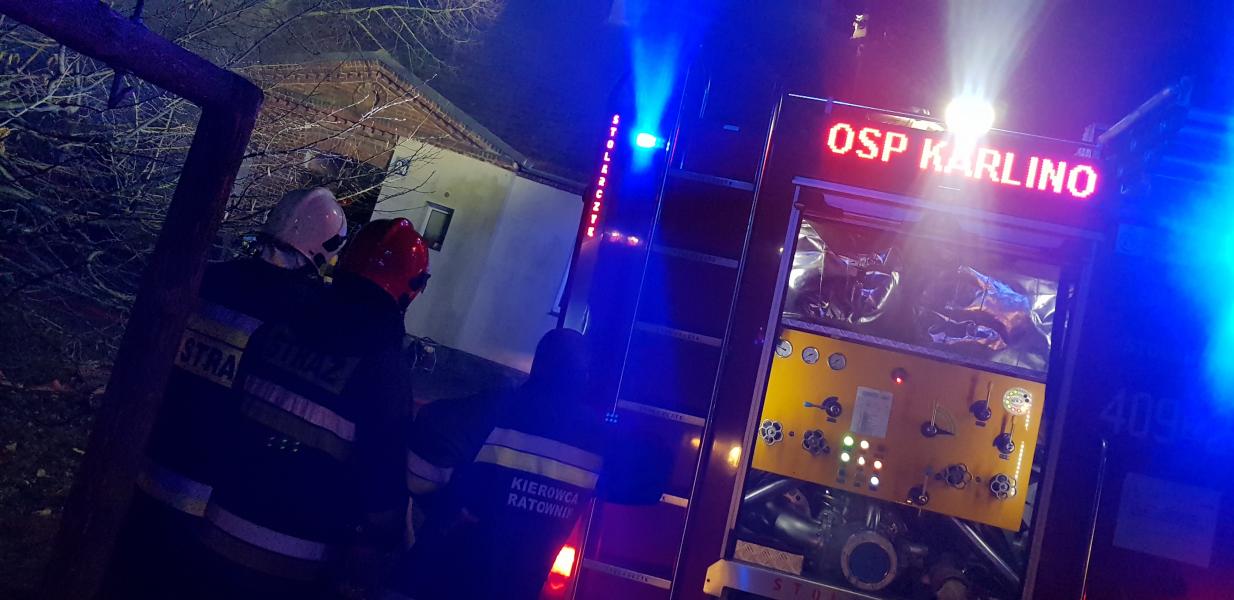 Pożar domu w Kowańczu pod Karlinem - jedna osoba poszkodowana! 