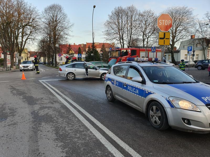 Wypadek w centrum Białogardu  - kobieta ukarana mandatem karnym.