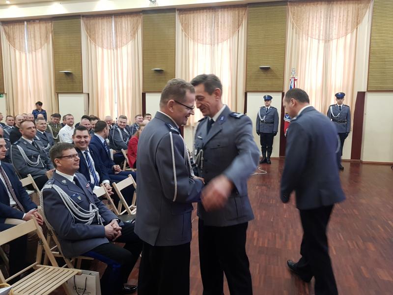 Odprawa Służbowa  i pożegnanie Komendanta Powiatowego Policji w Białogardzie - obszerna fotorelacja.