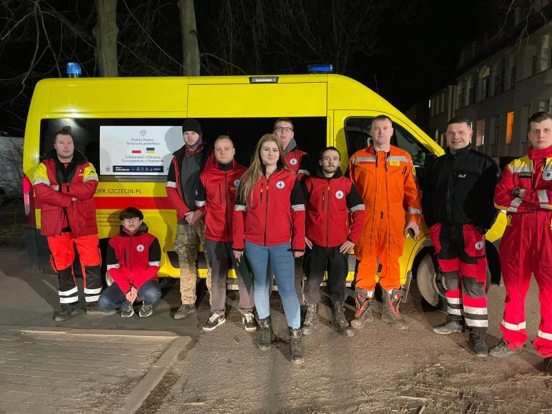 Ratownicy z powiatu Białogardzkiego wyruszyli na granicę Polsko – Ukraińską 