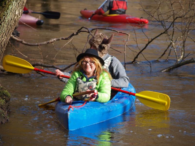 Aleksander Doba i Aleksander Lwow w kajaku pod Białogardem!