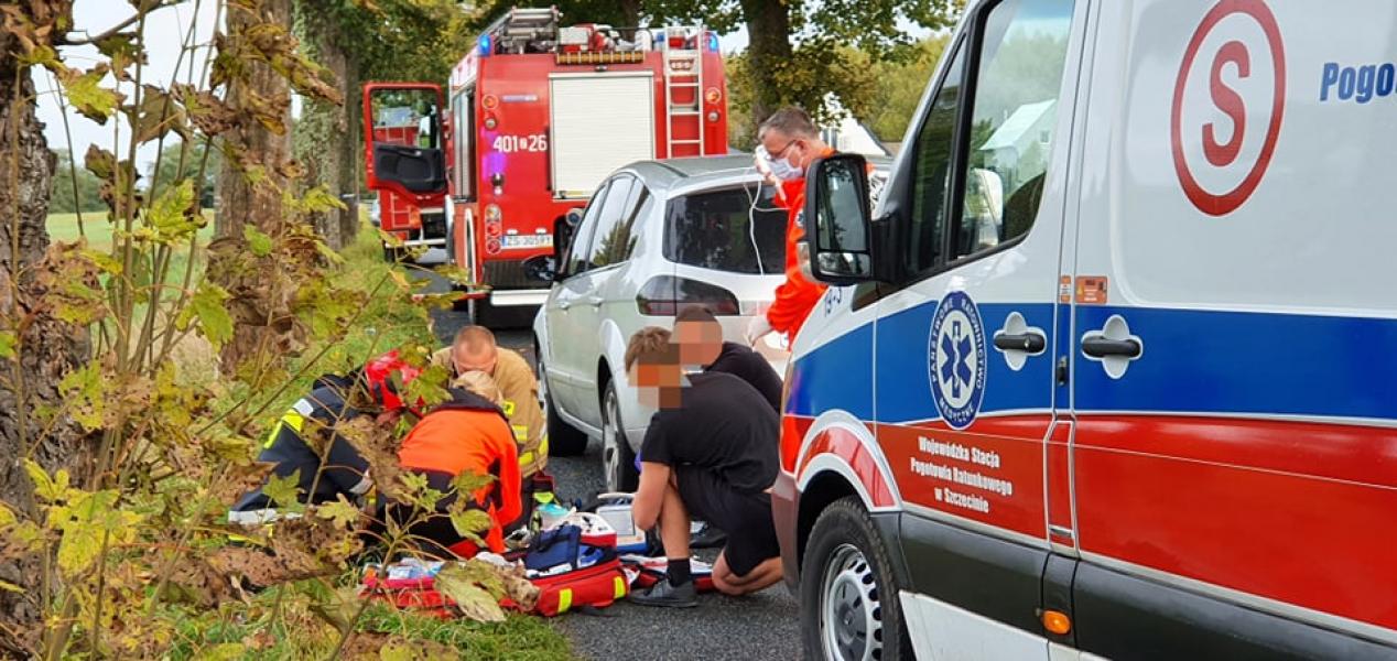 Wypadek drogowy pod Białogardem