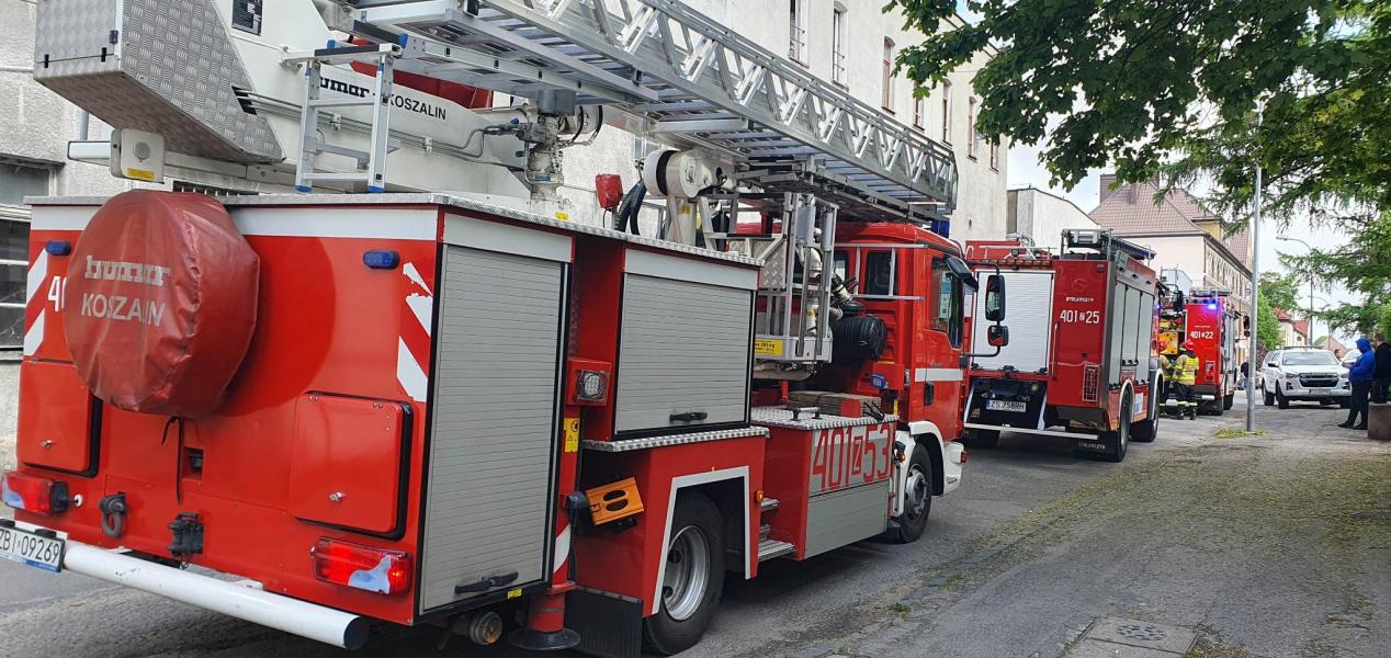Akcja gaśnicza w Białogardzie 