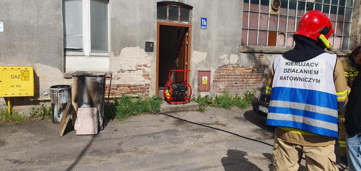 Akcja gaśnicza w Białogardzie 