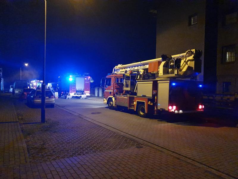 Pożar w kotłowni przydomowego warsztatu w Białogardzie. 