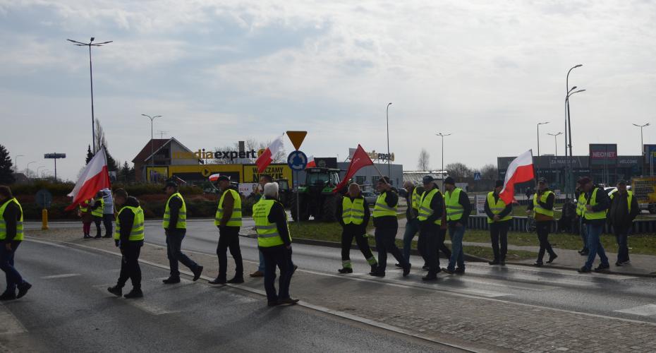 Strajk rolników w Białogardzie – FOTORELACJA